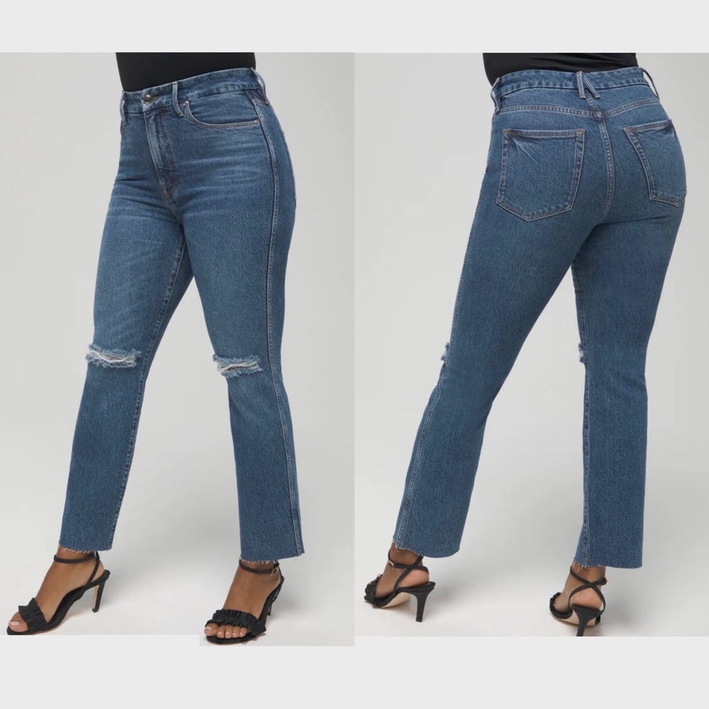 Good American Good Curve Straight Jeans